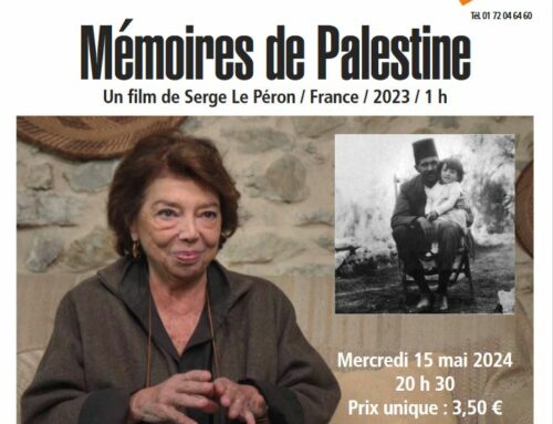 « Mémoires de Palestine », le 15/05/24 au Luxy à Ivry-sur-Seine